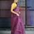 violet glass tissue silk blend saree
