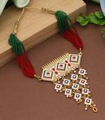 Multi color choker rajputi jewellery rani haar