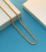 Gold color fashion chain necklace
