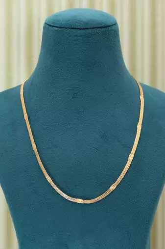 Gold color fashion chain necklace