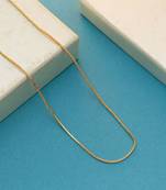 Gold color fashion chain necklace