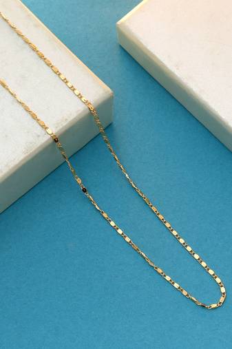 Gold color fashion chain necklace