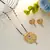 Gold color mangalsutra with earrings