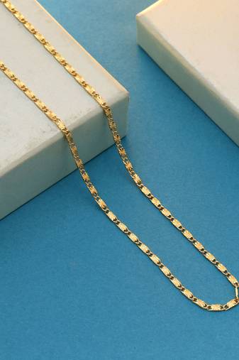 Gold color fashion chain necklace