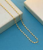 Gold color fashion chain necklace