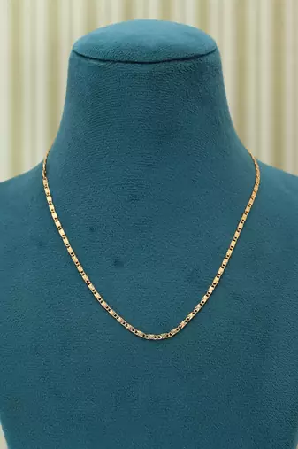 Gold color fashion chain necklace