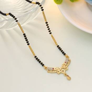 Gold color mangalsutra 1