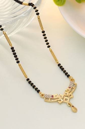 Gold color mangalsutra