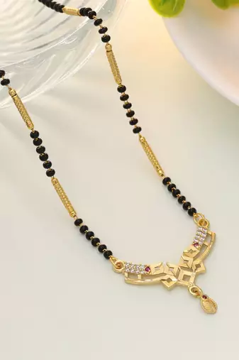 Gold color mangalsutra