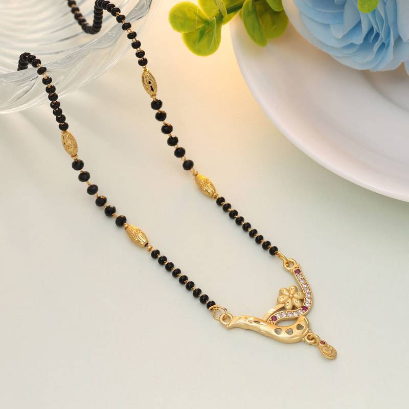 Gold color mangalsutra