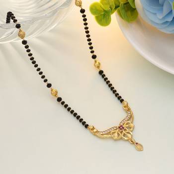Gold color mangalsutra 1