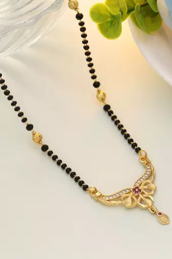 Gold color mangalsutra