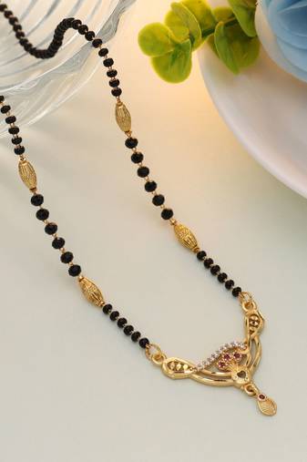 Gold color mangalsutra