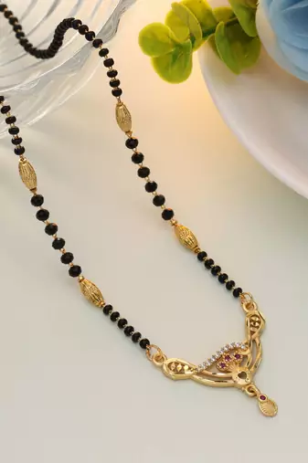Gold color mangalsutra