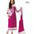 gulabi georgette brasso unstitched salwar with dupatta