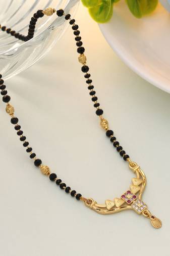 Gold color mangalsutra