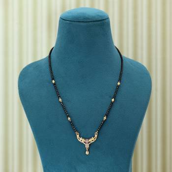 Gold color mangalsutra 2