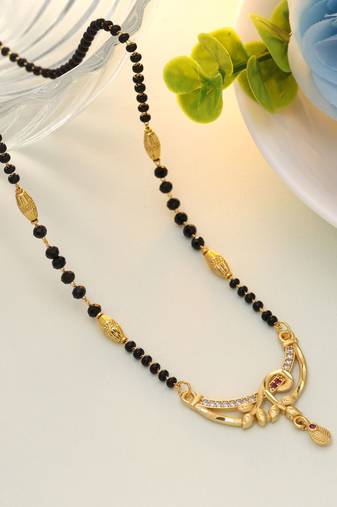 Gold color mangalsutra