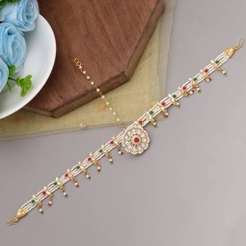 Multi color kundan matha patti 1