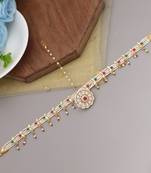 Multi color kundan matha patti