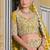 Yellow Net Semi Stitched Lehenga Choli with Stone Embroidery Work