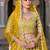 Yellow Net Semi Stitched Lehenga Choli with Stone Embroidery Work