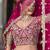 Magenta Net Semi Stitched Lehenga Choli with Stone Embroidery Work