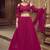 Magenta Georgette Semi Stitched Lehenga Choli with Hand Work