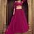 Magenta Georgette Semi Stitched Lehenga Choli with Hand Work
