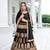 Black Georgette Semi Stitched Lehenga Choli with Sequence & Thread Work