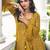mustard georgette shrug suit - full stitched free size