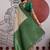 cream and green handloom weaving art silk festival trendy saree