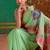 light green cotton blend weaving contemporary saree