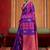 multi colour handloom art silk contemporary saree with weaving work