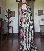 satin printed multicolor casual saree