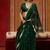dark green handloom cotton blend weaving classic saree