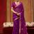 purple handloom cotton blend weaving classic saree