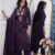wine rayon  embroidered straight kurta pant and dupatta set