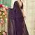 purple black half n half trending designer saree for women
