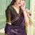purple black half n half trending designer saree for women