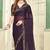 purple black half n half trending designer saree for women
