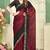 maroon black half n half trending designer saree for women