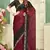 maroon black half n half trending designer saree for women