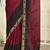 maroon black half n half trending designer saree for women