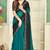teal black half n half trending designer saree for women