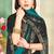 teal black half n half trending designer saree for women