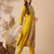 yellow viscose chanderi embroidered straight kurta pant and dupatta set