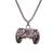 Men’s gaming controller pendant necklace | gamer chain for boys & men | video game jewelry | silver finish necklace