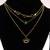 Women   s gold plated evil eye star layered necklace | trendy fashion jewelry for girls & women