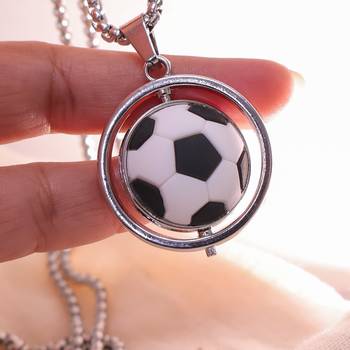 Men’s football pendant necklace sports lover chain for boys & men   2